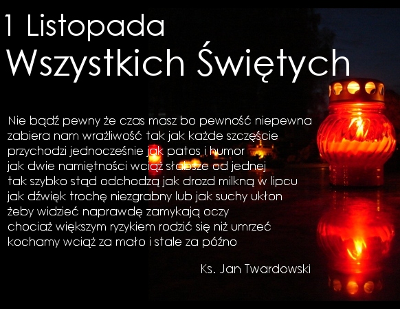 1 LISTOPADA DZIEŃ WSZYSTKICH ŚWIĘTYCH