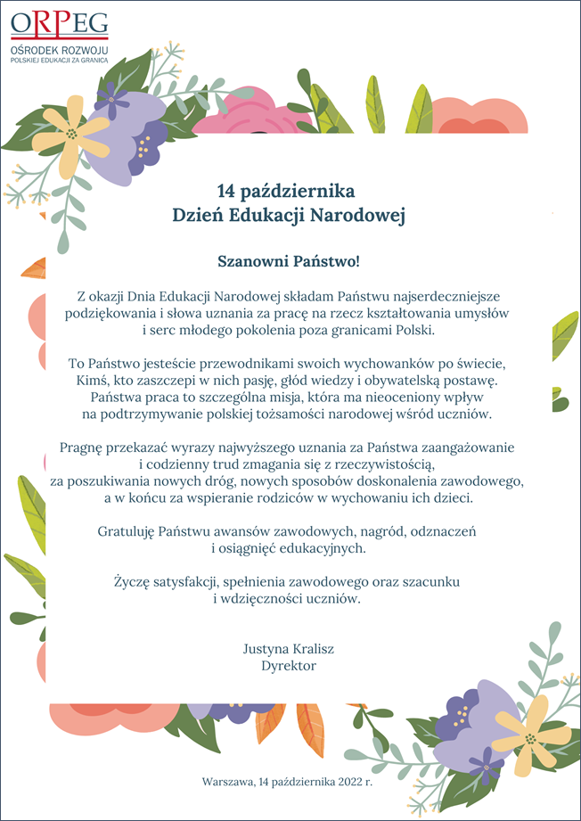 DZIEŃ EDUKACJI NARODOWEJ
