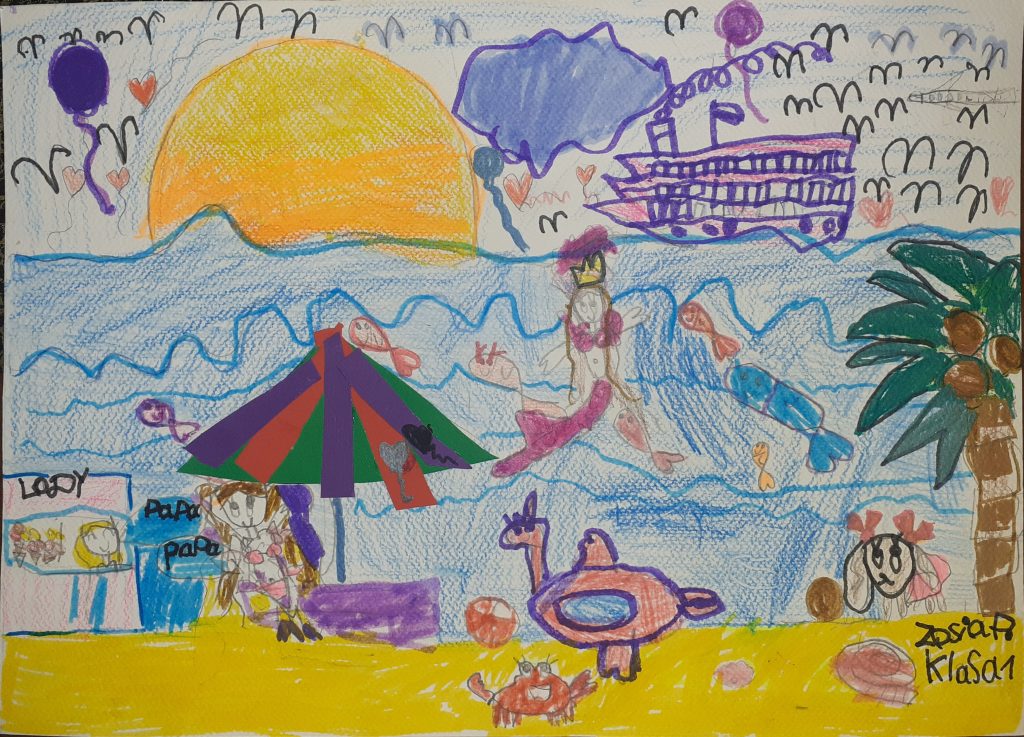 SZKOLNY KONKURS PLASTYCZNY „WSPOMNIENIA Z WAKACJI”